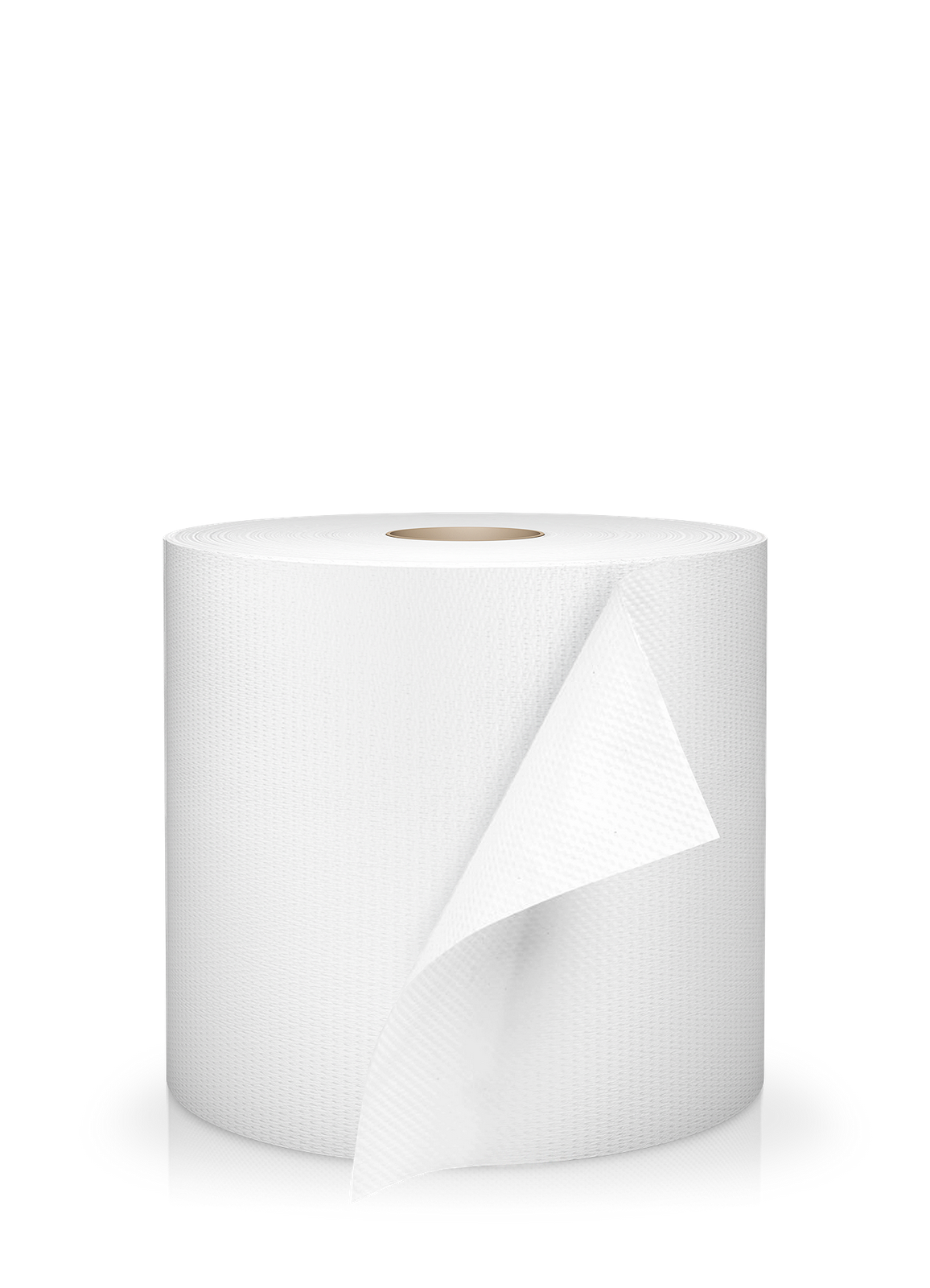 White TAD 2 ply Industrial wiping roll